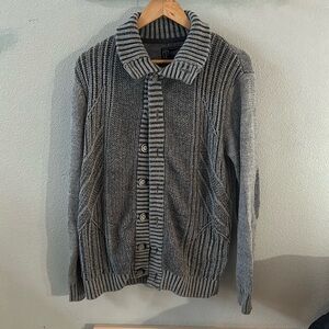 Grey button up cardigan